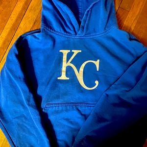 Boys KC Royals HOODIE - sz small (6-7)